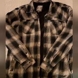 Sons of Anarchy lined flannel shirt